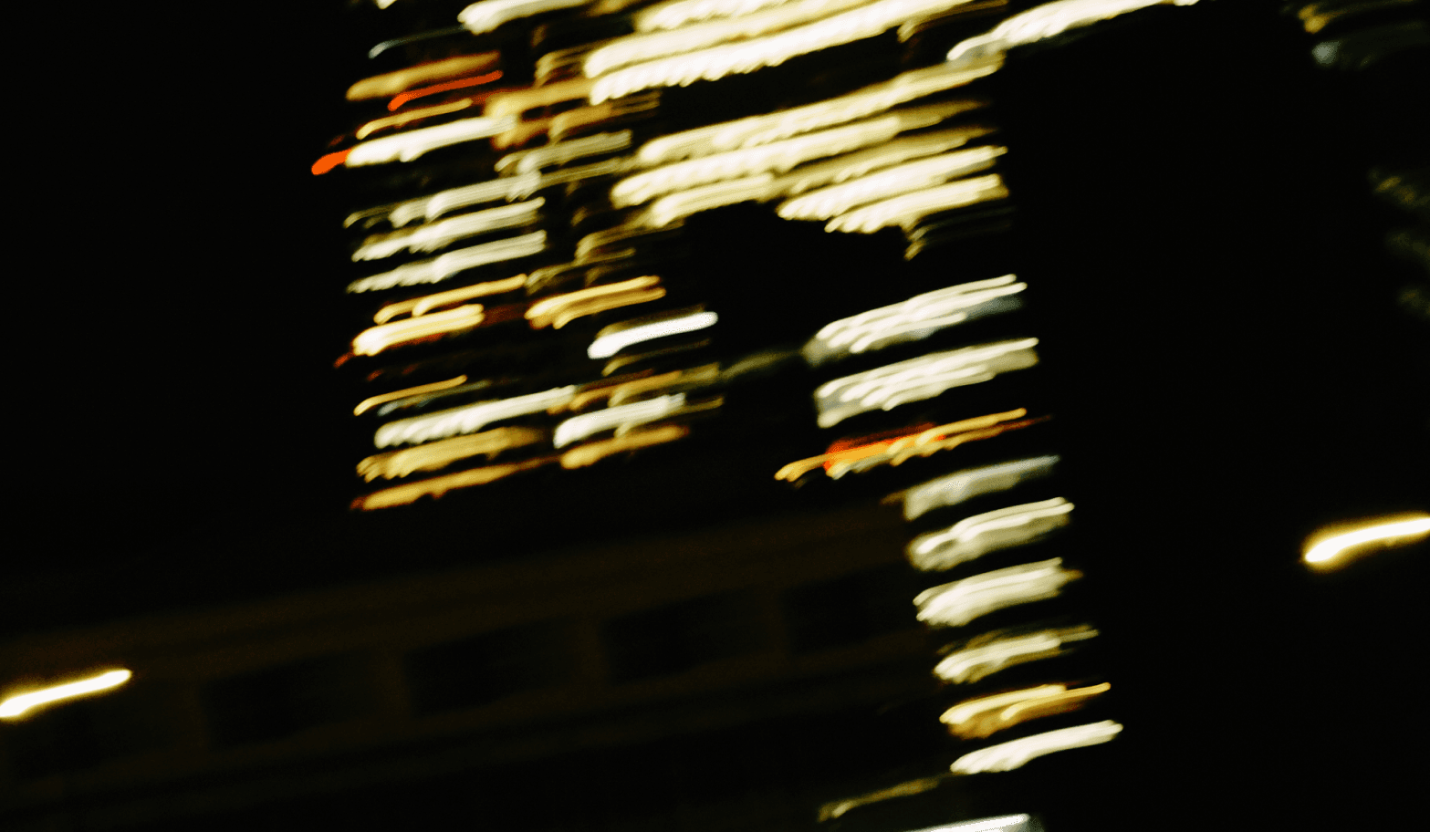 Abstract blurred lights at night